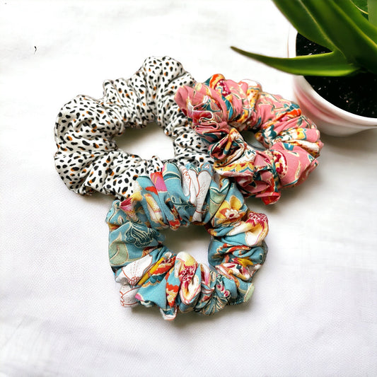Handmade Hair Scrunchies - Tangledroots.shop