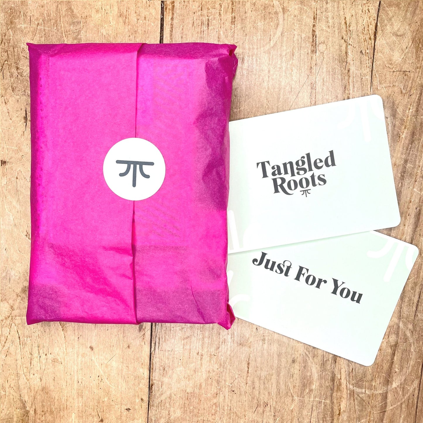 Gift wrapped notebook gift set for her Tangled Roots