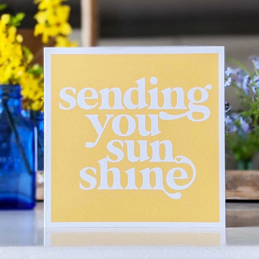 Sending You Sunshine Greeting Card - Tangledroots.shop